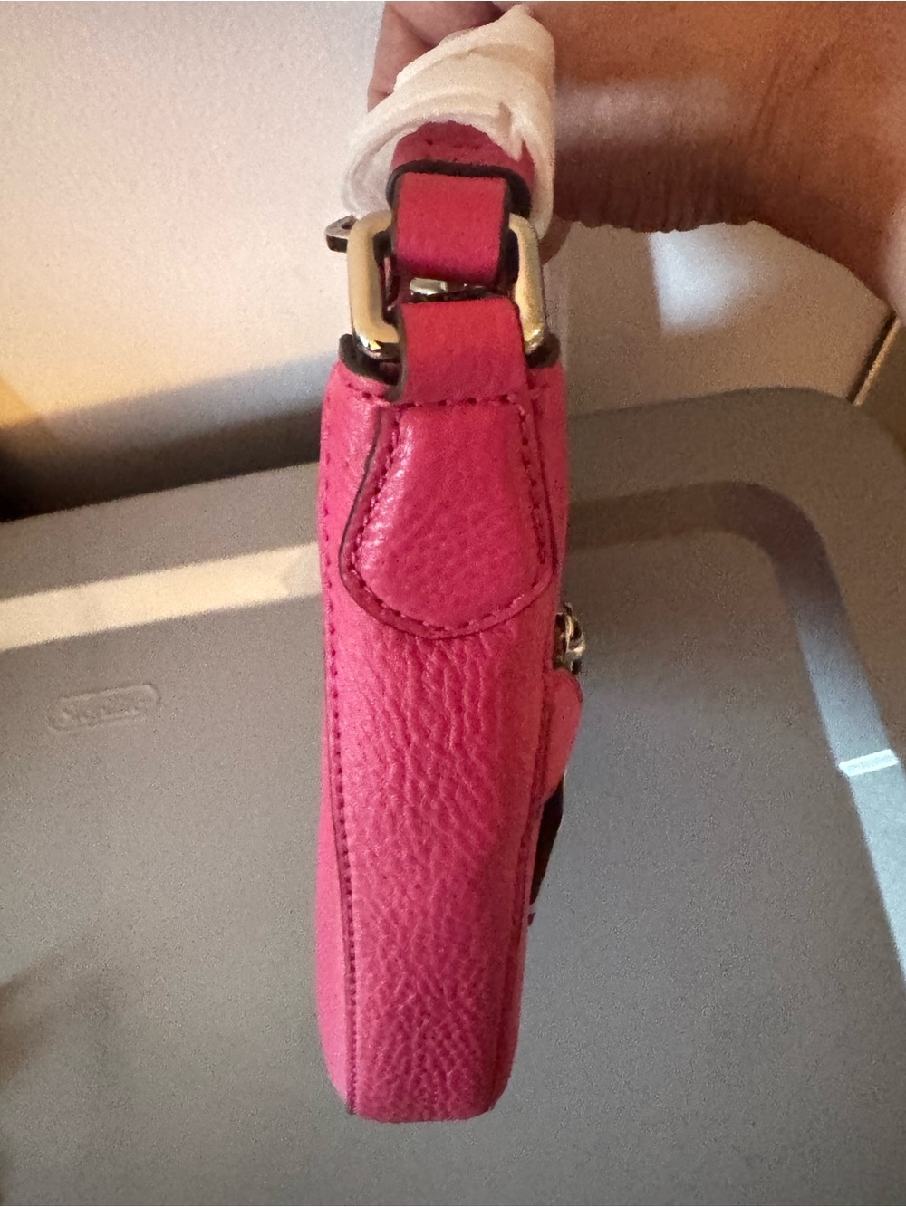 MARC BY MARC JACOBS Globetrotter Kit Calley Leather Begonia Crossbody Bag  NWT - Picture 5 of 12